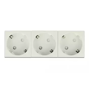 Steckdose DELOCK 81323 CEE 7/3 3P+N+PE 250V 16A ABS Weiß