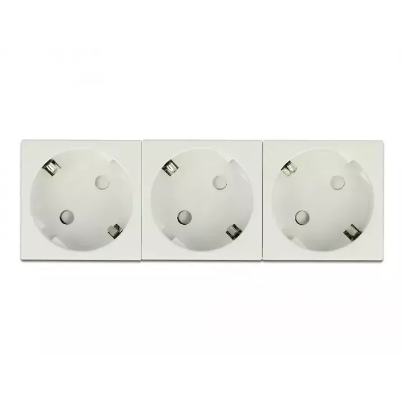 Steckdose DELOCK 81323 CEE 7/3 3P+N+PE 250V 16A ABS Weiß