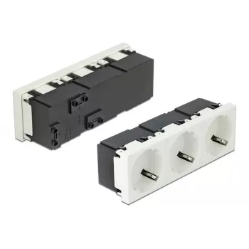 Steckdose DELOCK 81323 CEE 7/3 3P+N+PE 250V 16A ABS Weiß