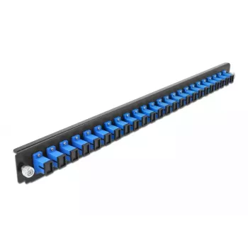 Splice-Box-Frontplatte DeLOCK 19 Zoll 24 Port SC Simplex blau