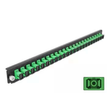 Splicebox Frontblende DeLOCK 19 Zoll 24 Port SC Simplex grün