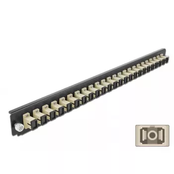 Splice Box Front Panel DeLOCK 19 Zoll 24 Port SC Simplex beige