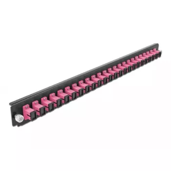 Spleißbox-Frontplatte DeLOCK 19 Zoll 24 Port SC Simplex violett