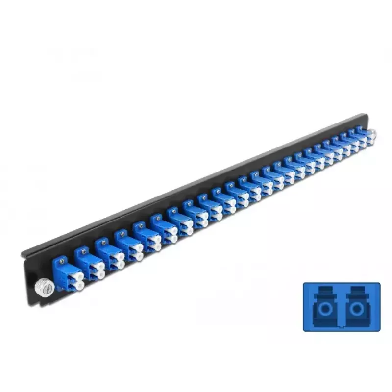 Splice-Box-Frontplatte DeLOCK 43357 24 Port LC Duplex blau