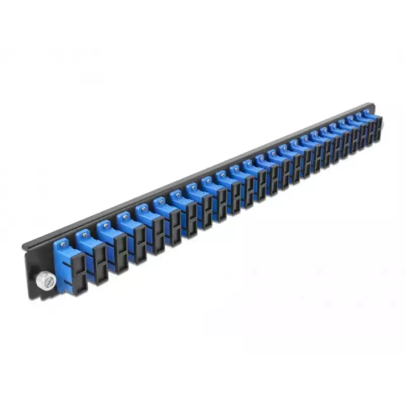 Splice Box Frontpanel DeLOCK 19 Zoll 24 Port SC Duplex blau