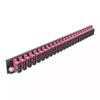 Splice Box Frontblende DeLOCK 19 Zoll 24 Port SC Duplex violett