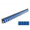 Spleißbox-Frontplatte DeLOCK 19 Zoll 24 Port LC Quad blau