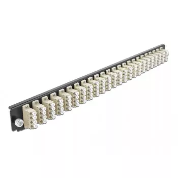 Splice Box Frontplatte DeLOCK 19 Zoll 24 Port LC Quad beige