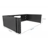 Rackbasis DeLOCK 19 Zoll Wandmontagerack 3U klappbar schwarz