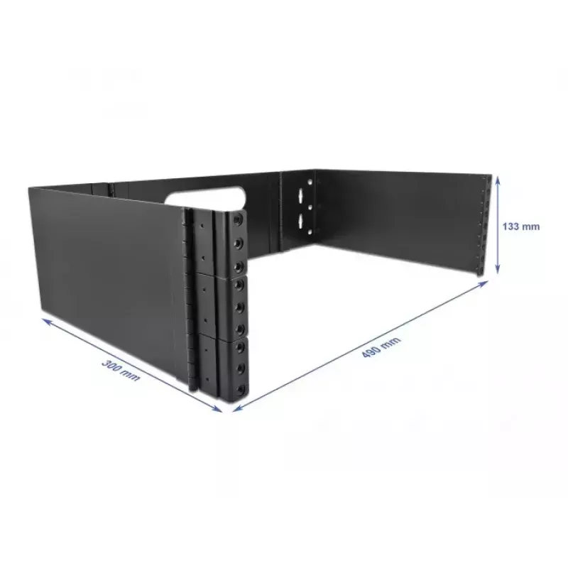 Rackbasis DeLOCK 19 Zoll Wandmontagerack 3U klappbar schwarz