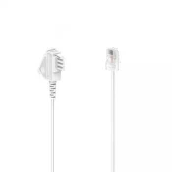 Hama 00201120 Telefonkabel 10 m Weiß