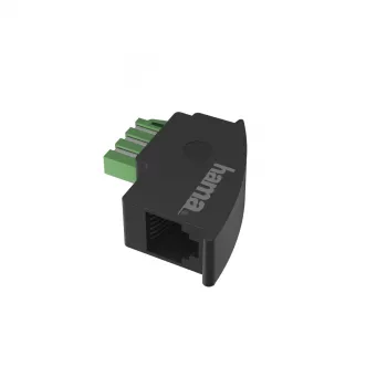Hama 00201122 Kabel-Geschlechtswandler TAE-F RJ11 Schwarz