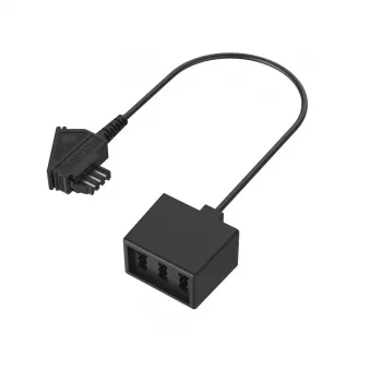 Hama 00201124 Kabeladapter TAE-F 3 x TAE-NFF Schwarz