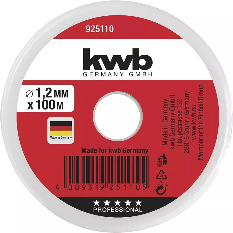 Schnur KWB 925110 100m Nylon Grün 1,2mm