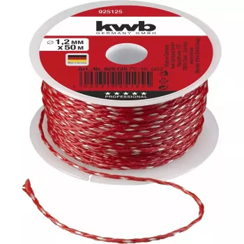 Seil KWB 925125 50 m Nylon Rot 1,2 mm