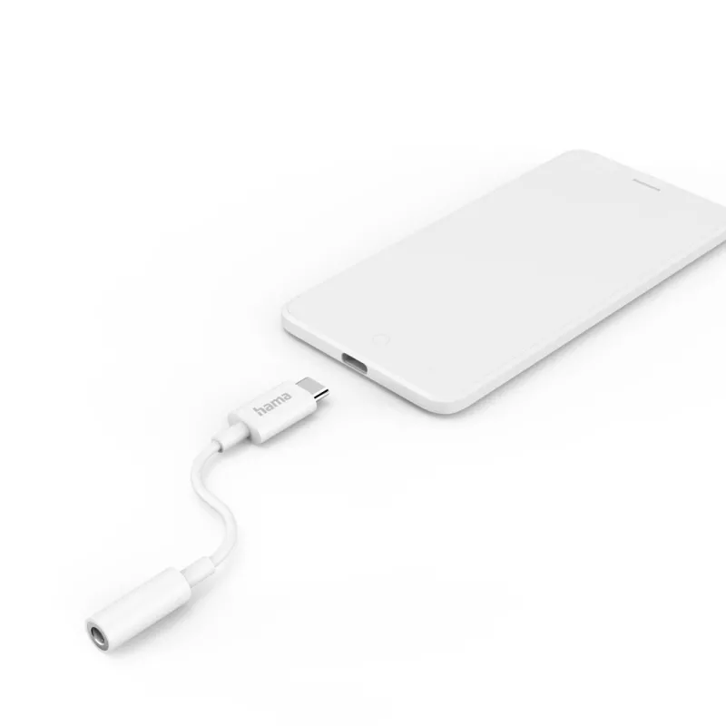 Hama 00201524 Audiokabel USB C 3,5 mm Weiß