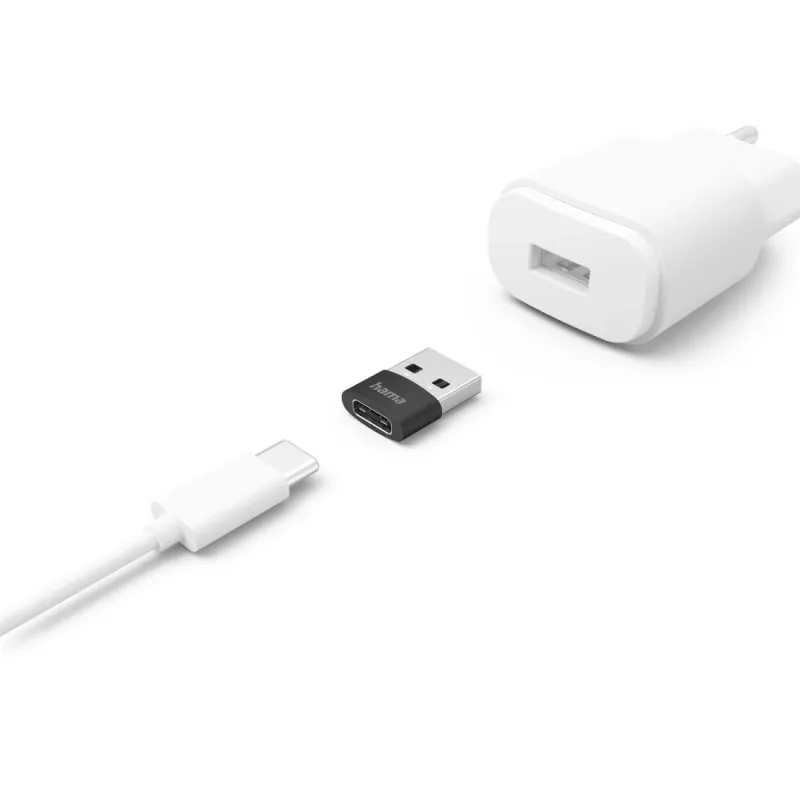 Hama 00201532 Kabeladapter USB C USB A Schwarz