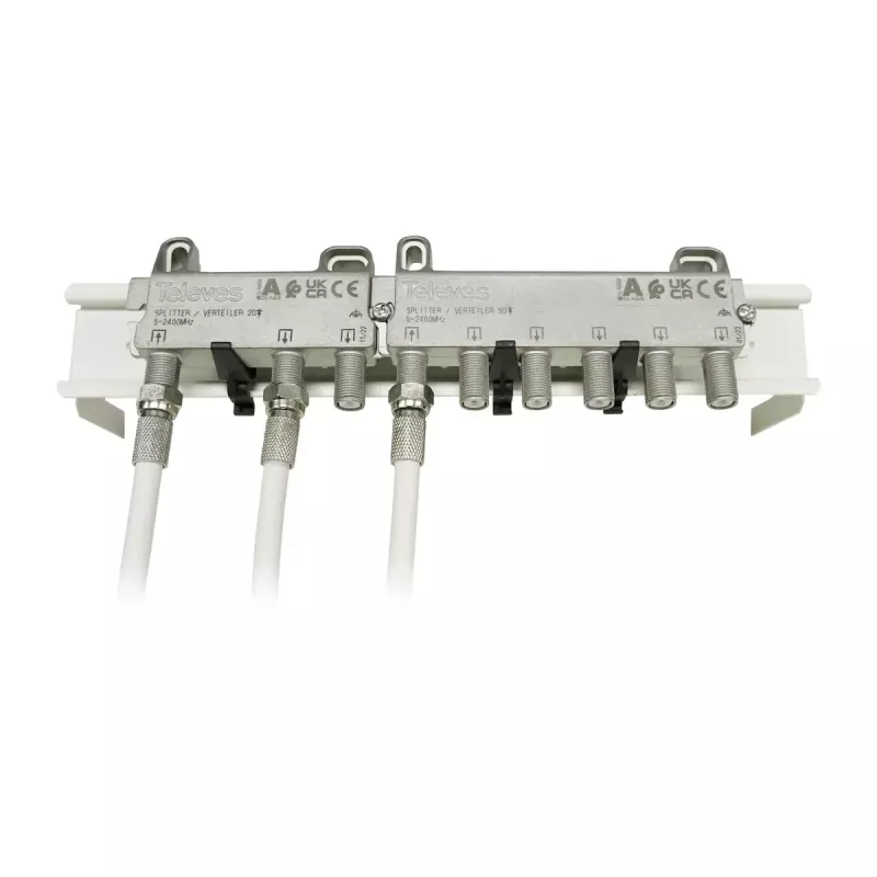 Video-Splitter Televes 519508 Silber 10 Stück