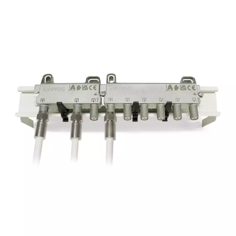 Kabelverteiler Televes 519503 Edelstahl 5 - 2400 MHz