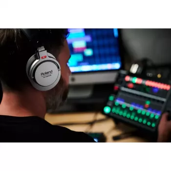 Kopfhörer Roland RH-200S Kabelgebunden Musik Schwarz Silber 20-20000 Hz