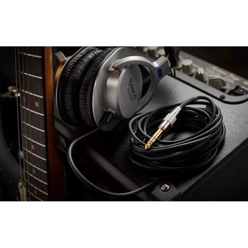 Kopfhörer Roland RH-200S Kabelgebunden Musik Schwarz Silber 20-20000 Hz