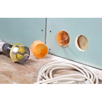 Lochsägensatz KWB 498500 5-teilig geeignet für Spanplatten Gipskarton Kunststoff Weichholz