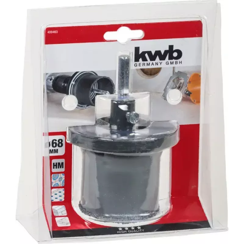 Lochsäge KWB 499463 Single 6.8 cm für Keramik Beton Kunststoff