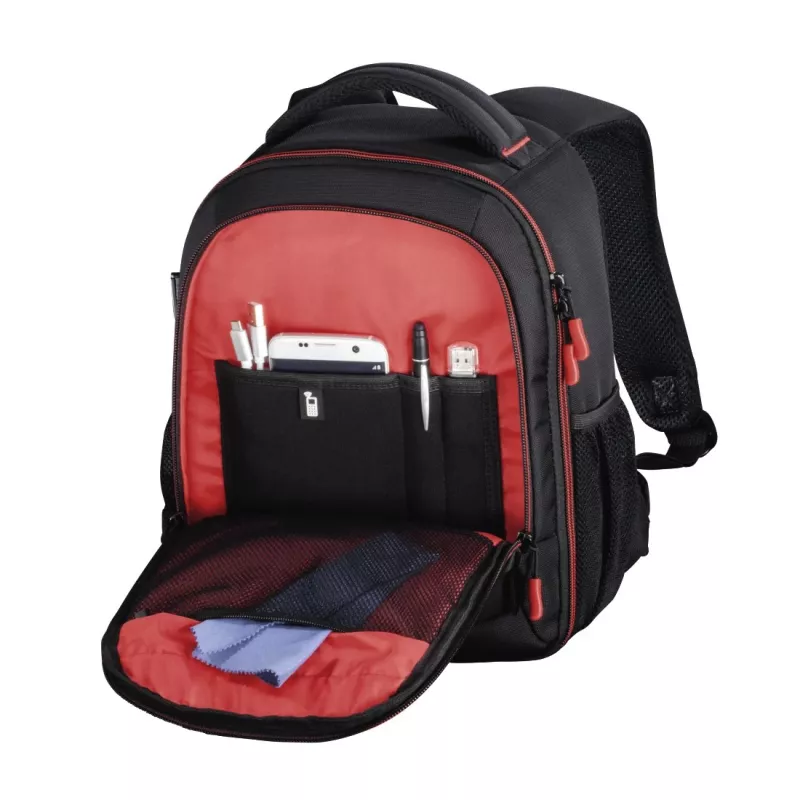 Hama Miami Backpack case Schwarz, Rot