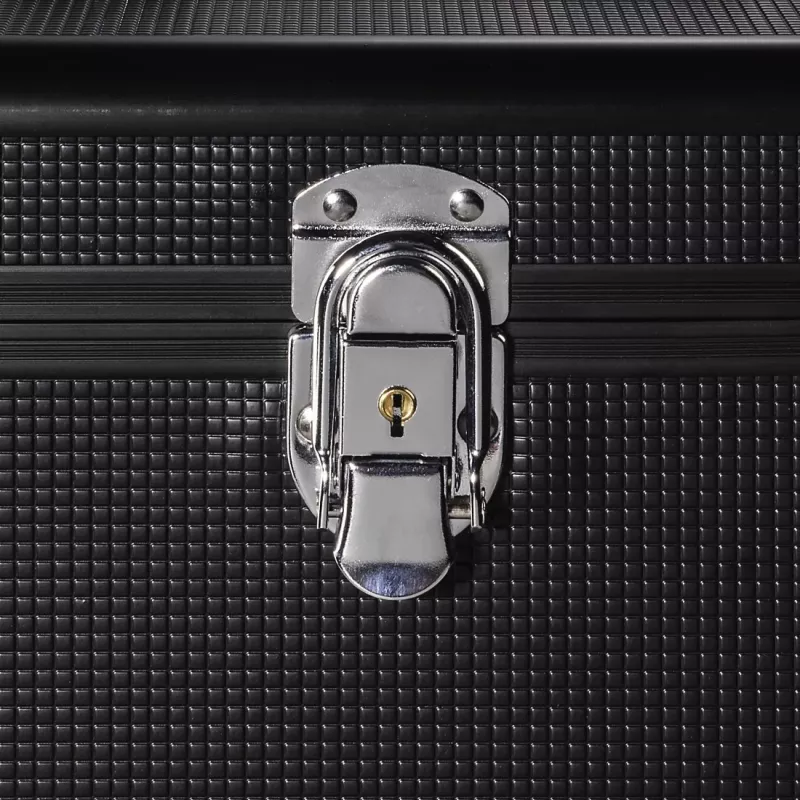 Hama 00181436 Aufbewahrungskoffer Microgroove Schallplattenkoffer Schwarz