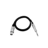 Audio Kabel XLR 3-Pol Buchse auf 6,35 mm Klinke Stecker 0,9 m Omnitronic 3022516L