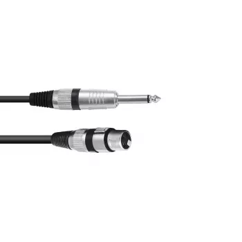Audio Kabel XLR 3-Pol Buchse auf 6,35 mm Klinke Stecker 0,9 m Omnitronic 3022516L