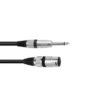 Audiokabel Omnitronic 3022519A 0,9 m XLR 6,35 mm Schwarz