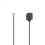 Hama 00201110 Telefonkabel 6 m Schwarz