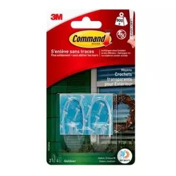 3M 17091AWFGN Aufbewahrungshaken für den Außenbereich Utility-Haken Transparent 1 Stück