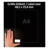Selbstklebendes Druckeretikett Avery LR3657-10 Weiß 2,54x4,85 cm 400 Stück