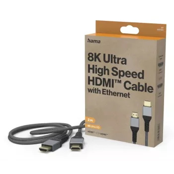 Hama 00305150 HDMI-Kabel 2 m HDMI Typ A (Standard) Schwarz, Grau