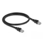 DeLOCK Netzwerkkabel RJ45 Cat.6A F/UTP 0,5 m Schwarz