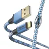 Hama Reflective USB-Kabel USB 2.0 1,5 m USB A USB C Blau