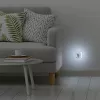 Hama 00223498 LED-Nachtlicht mit Steckdose, 2 USB-Ausgängen, Bewegungs- und Lichtsensor