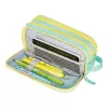 Federmäppchen Herlitz Neon Soft Polyester Mint Gelb 235x110x75mm