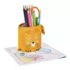 Weiches Federmäppchen Herlitz Lion 140 mm x 75 mm x 185 mm Polyester Orange Gelb