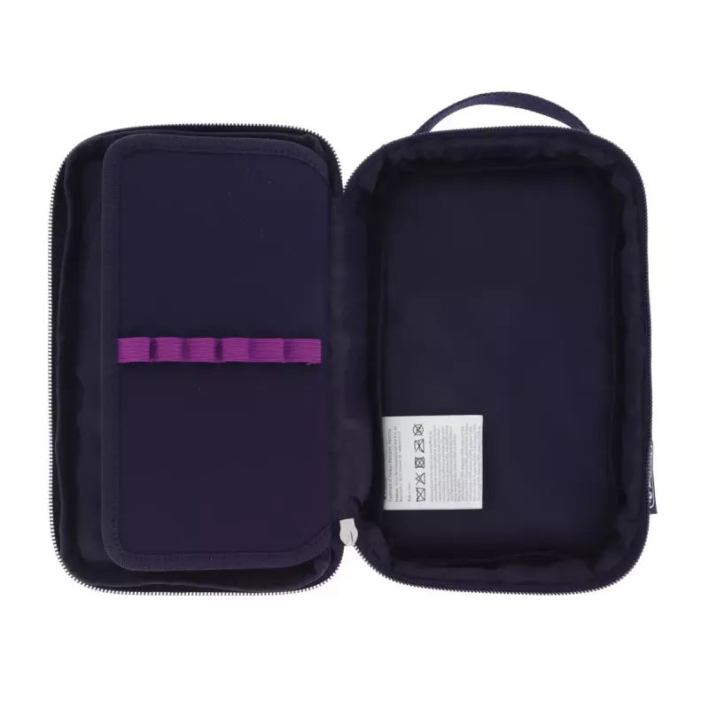 Federmäppchen Herlitz 2 Go CamoPurple Polyester Blau Lila 210x130x60mm