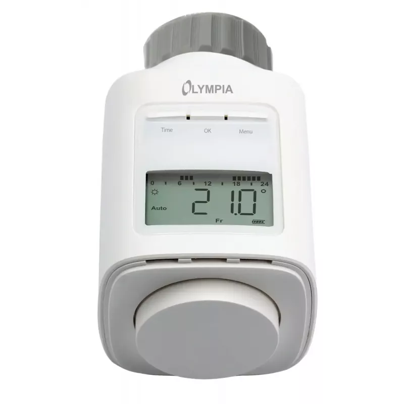 Heizkörperthermostat Olympia HT 430-23A (Modell 73036) Weiß, elektronische Steuerung