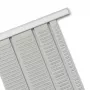 Nobo T-Card-Planungstafeln Größe 2, T-Karte, Grau, Metall, 54 mm, 69 mm, 11 mm