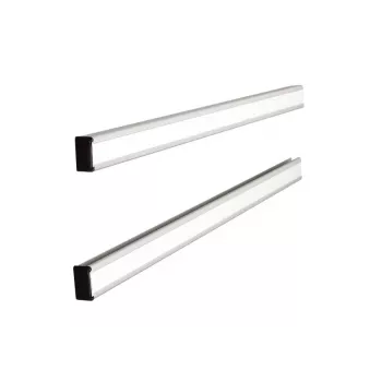 Nobo T-Card Support Rails 12 Link, Aluminium, Grau, Silver, 388 mm, 13 mm, 241 g, 37 mm
