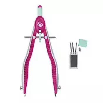 Zirkel Herlitz 11122348 Cyan Pink