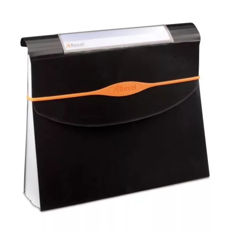 Rexel Optima Expander 13-teilig Schwarz, Schwarz, Polypropylen (PP), 500 Blatt, A4, 45 mm, 325 mm