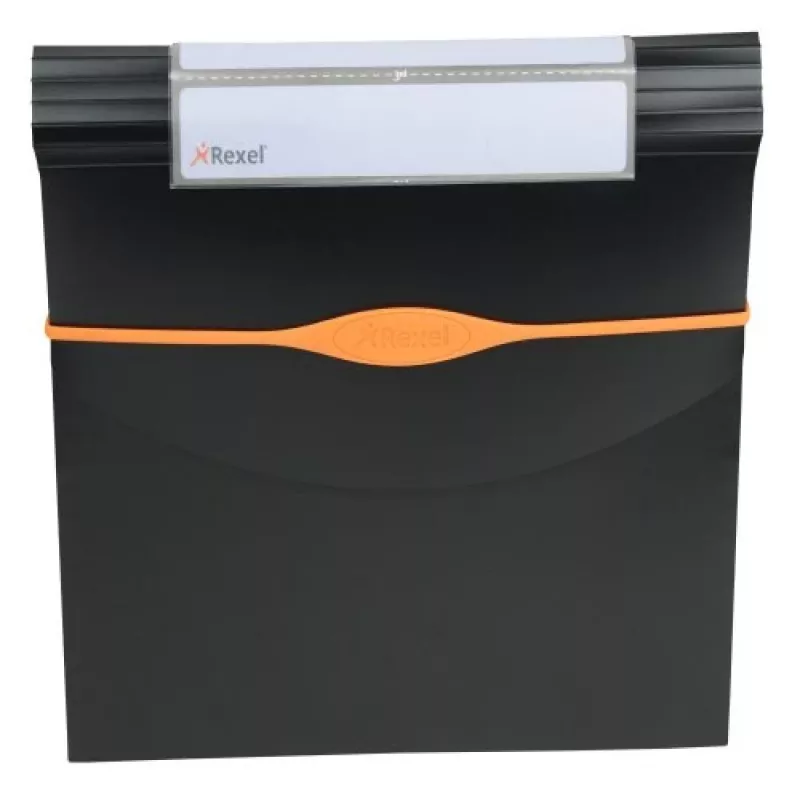 Rexel Optima Expander 13-teilig Schwarz, Schwarz, Polypropylen (PP), 500 Blatt, A4, 45 mm, 325 mm