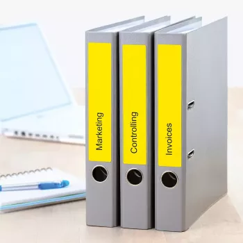 File labels HERMA A4 192x38 mm Gelb paper matt opaque 140 pcs