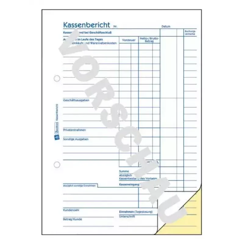 Verwaltungsbuch Avery 317 Blau Weiß